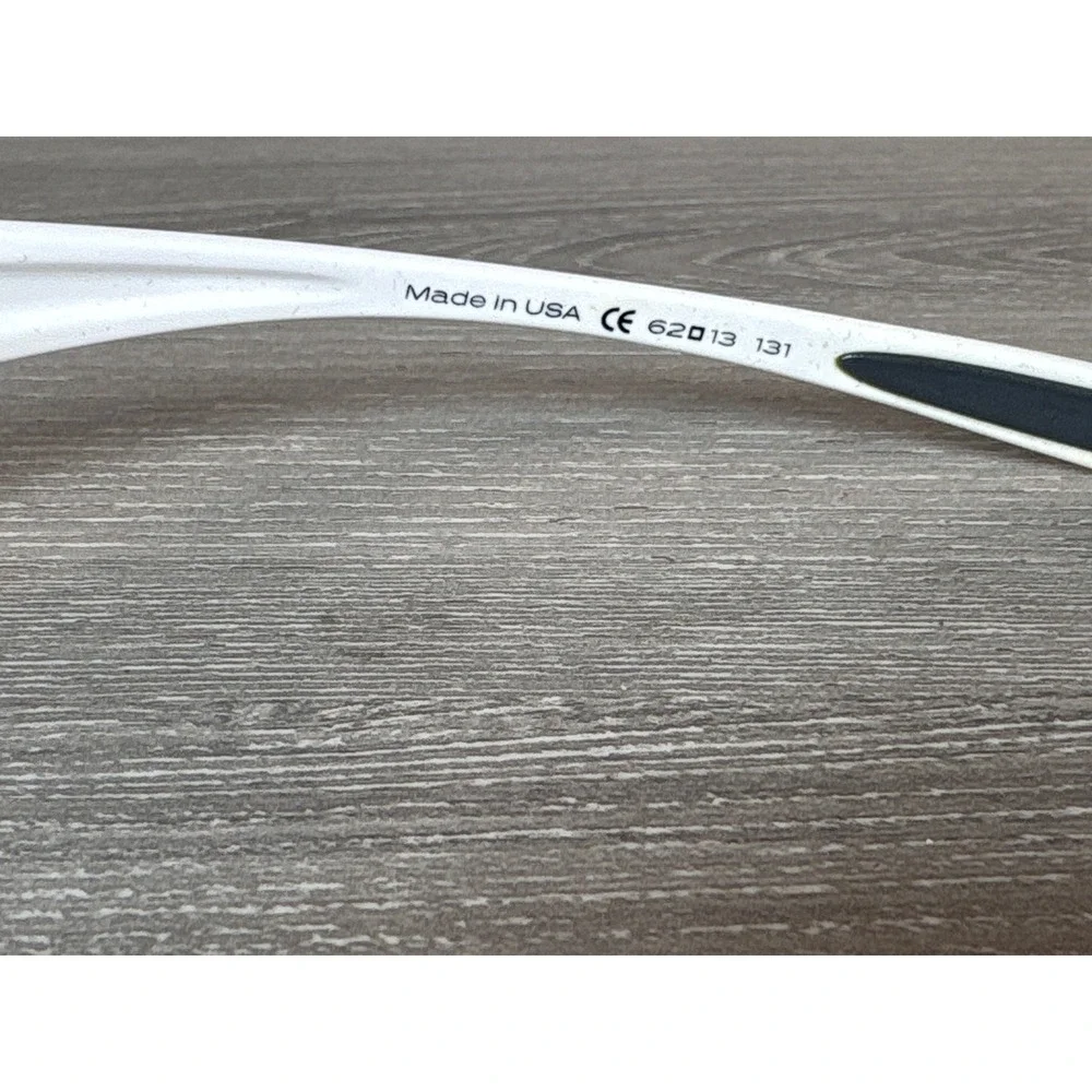 Revo Chasm RE4046-06‎ Polarized Sunglasses White Wrap Sport Mens Made in USA